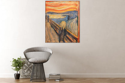 Akoestisch schilderij De Schreeuw – Edvard Munch, geluiddempende wandkunst