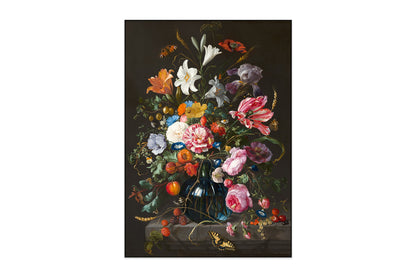 Extra productbeeld van Jan Davidsz de Heem - Stilleven met bloemen in een glazen vaas
