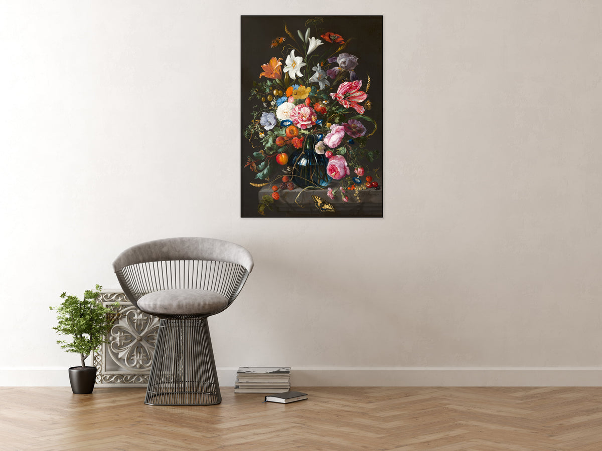 Akoestisch schilderij Stilleven met bloemen – Jan Davidsz de Heem, geluiddempende wandkunst
