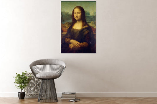 Akoestisch schilderij Mona Lisa – Leonardo da Vinci, geluiddempende wandkunst