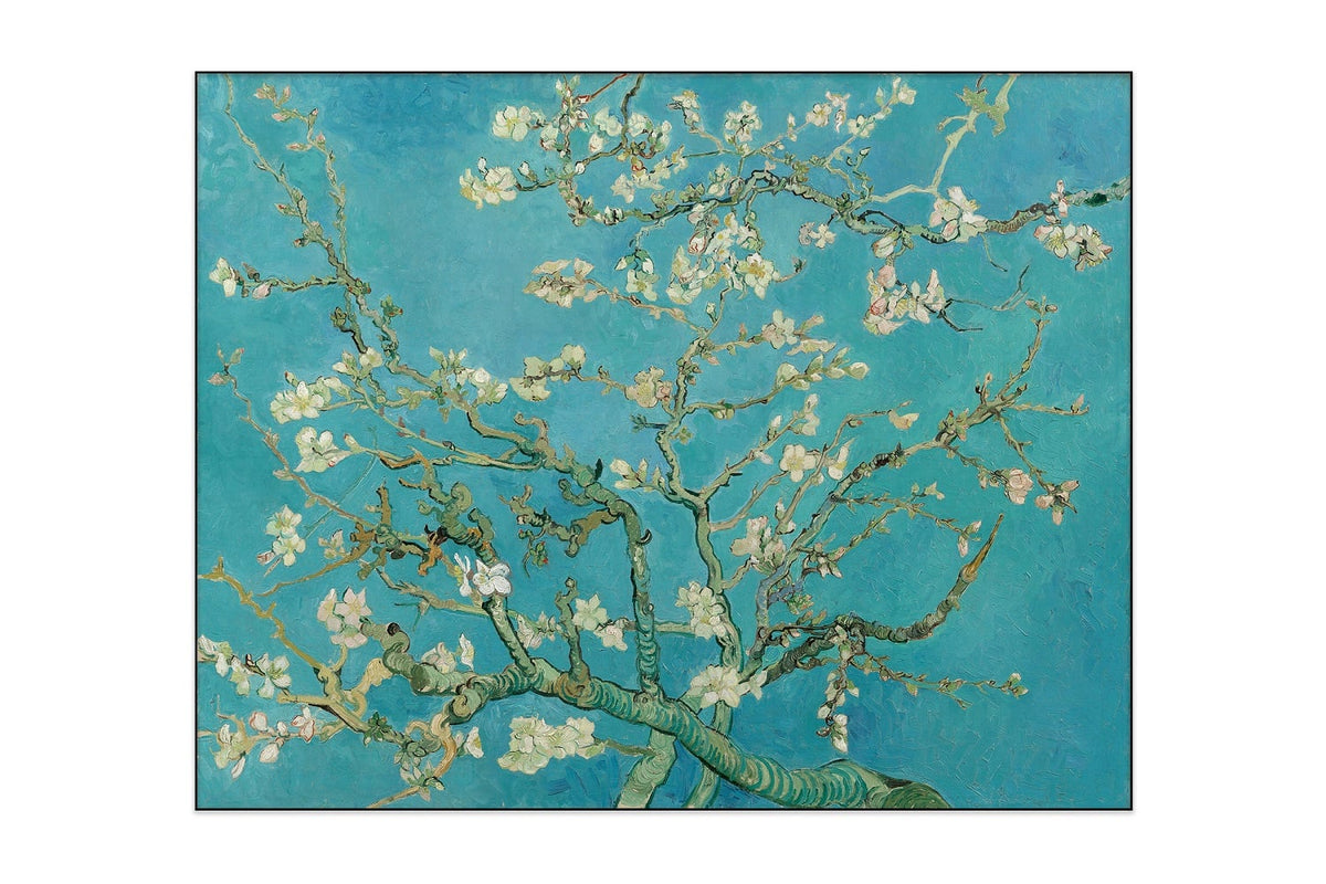Akoestisch schilderij Amandelbloesem – Vincent van Gogh, geluiddempende wandkunst