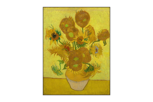 Akoestisch schilderij Zonnebloemen – Vincent van Gogh, geluiddempende wandkunst