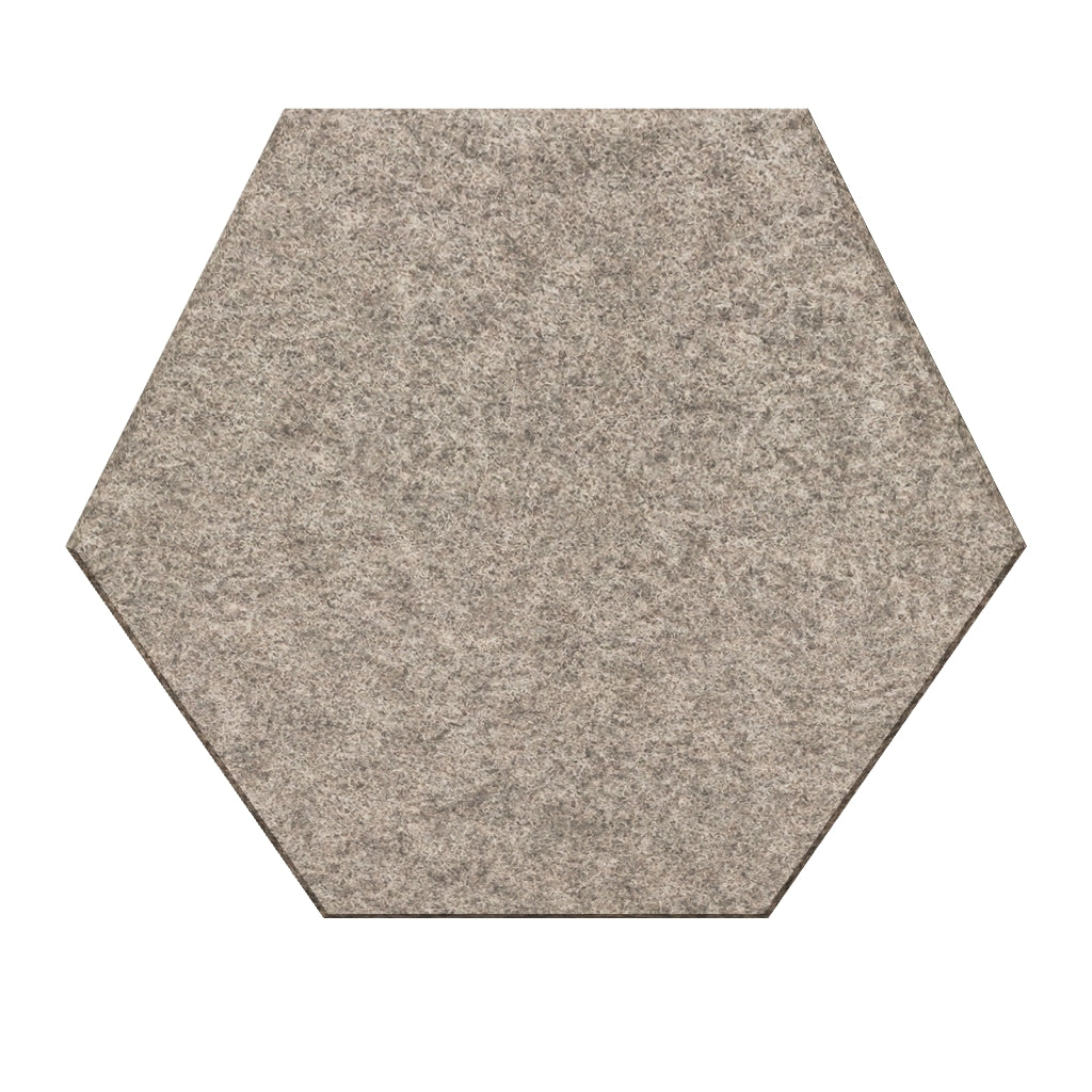 Stick Hex 3D – Taupe – Medium – felt bevel